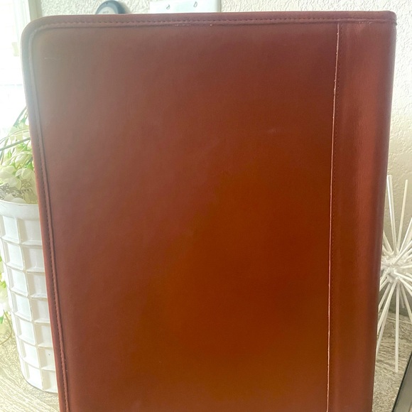 Coach Tan Leather portfolio. Legal size. - Picture 4 of 6